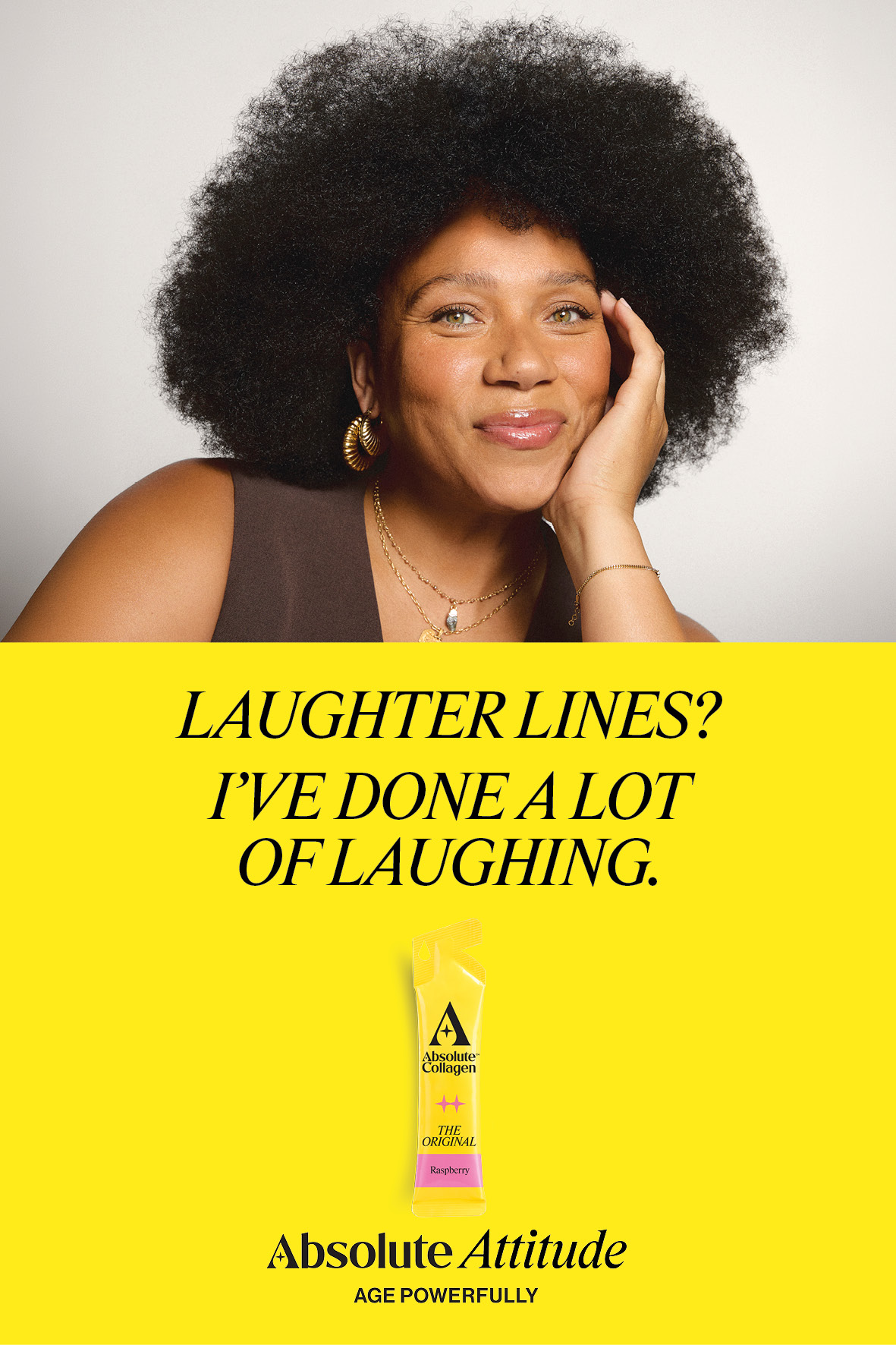 Absolute Collagen poster: Laughter lines? I’ve done a lot of laughing